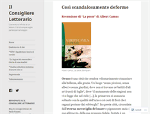 Tablet Screenshot of ilconsigliereletterario.com